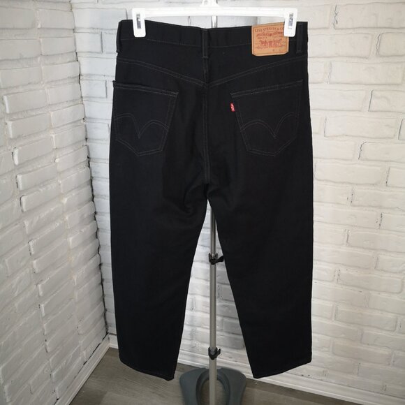 Levi's 550 Men's Size 34/30 Black Zipper & Button Closure Relaxed Fit Jeans - Picture 2 of 14